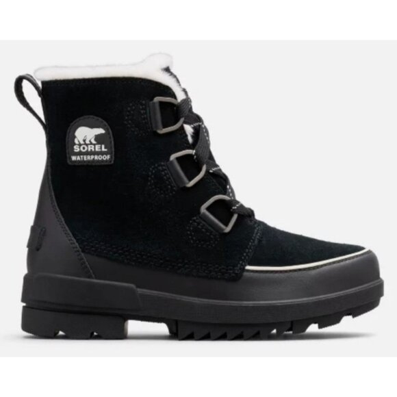 Sorel Shoes - SOREL Boots TIVOLI IV Womans 11 Fur Suede Leather Waterproof Shoes Outdoor Black